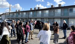 Tour and workshop in Stockton at APSARA 260-unit complex